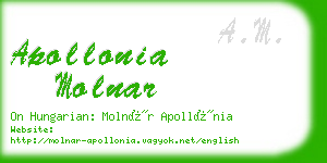 apollonia molnar business card